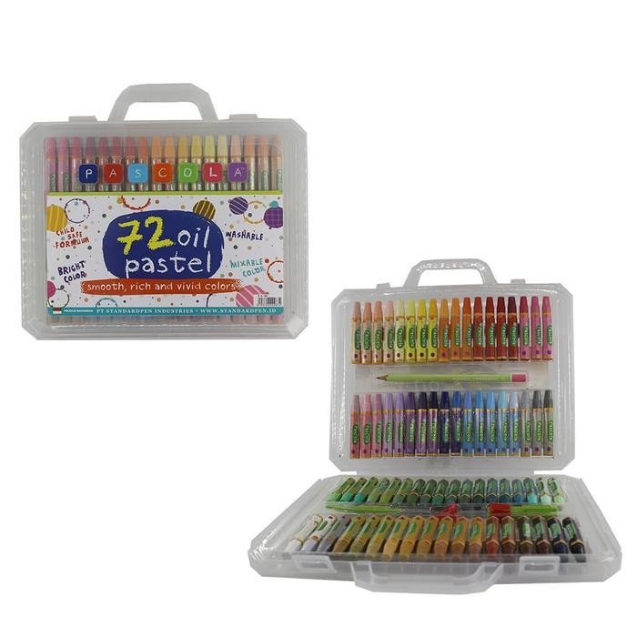 

EMS Oil pastel pascola Isi 72 warna - Crayon pascola 72 warna alat mewarnai Stationery
