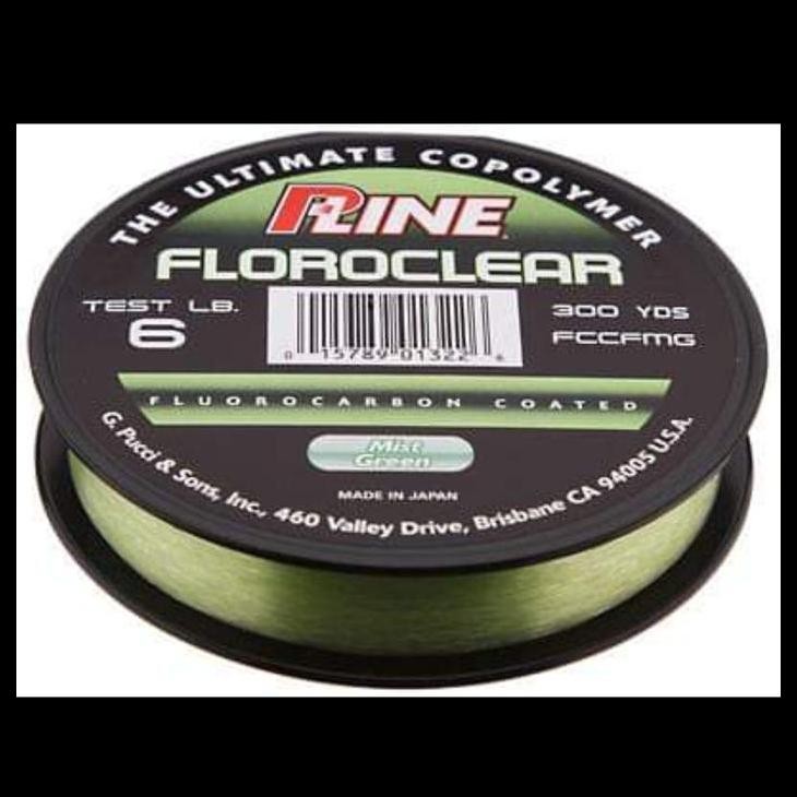 

TERMURAH P-LINE "FLOROCLEAR" FLUOROCARBON COATED (COLOR MIST GREEN) !!!