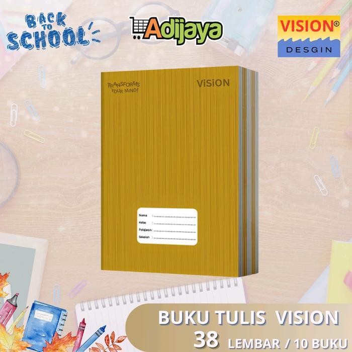 

EMS SIDU , VISION & OKEY BY KIKY SAMPUL COKLAT Buku Tulis Sinar Dunia 38,40,58 & 60 Lembar - 1 Pack isi 10 buku