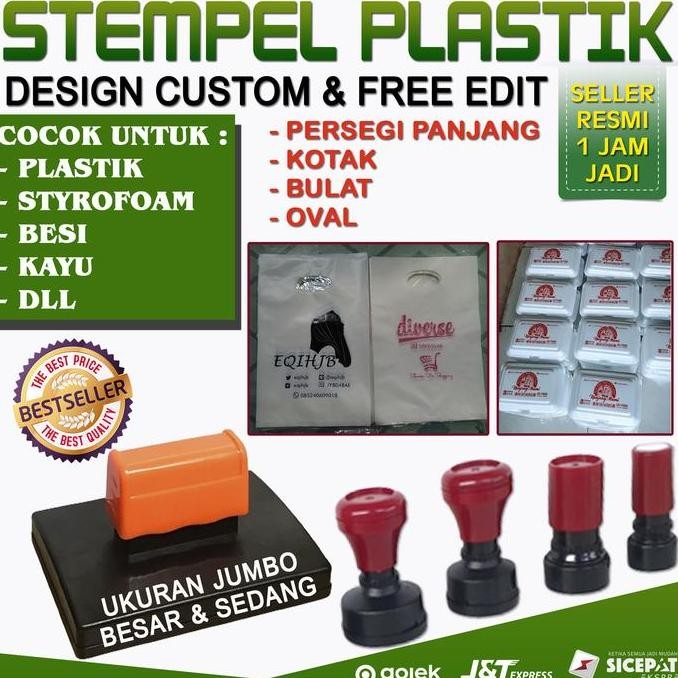 

Stempel Flash Plastik Tinta Permanen Waterproof - Tinta Refil New Stok