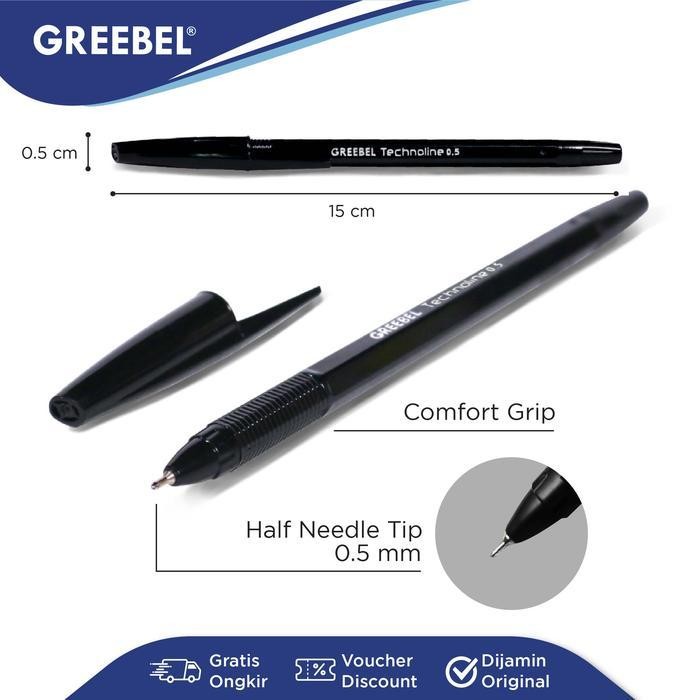 

EMS GREEBEL Ballpen Pulpen Pena TECHNOLINE 0.5 (3PCS/SET) / Alat Tulis Kantor Sekolah Anak