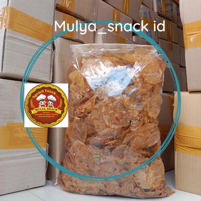 

LM Keripik kaca pedas daun jeruk 500 gram / kripik kaca kg