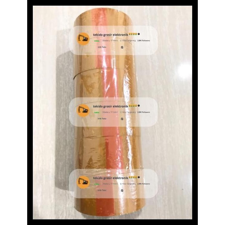 

TERMURAH LAKBAN COKLAT 100 YARD X 48 MM KUALITAS SETARA DAIMARU - LAKBAN COKLAT