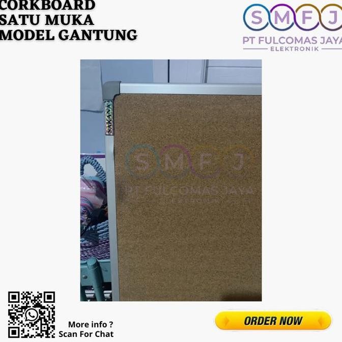 

Sakana Corkboard Cork Board Pin Board Pinboard Papan Mading Model Gantung Satu Muka New Stok