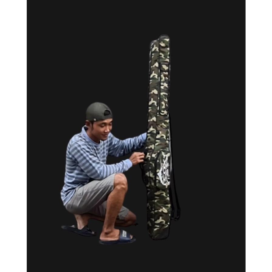 Premium Tas Pancing Laut Panjang 150Cm  Bonus Rodbet Joran Kapasitas 4Joran Cod Bahan Tebal Import M