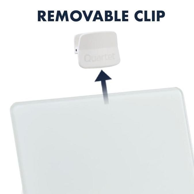 

Quartet Desktop Glass Dry Erase Easel White Frameless Papan Catatan New Stok