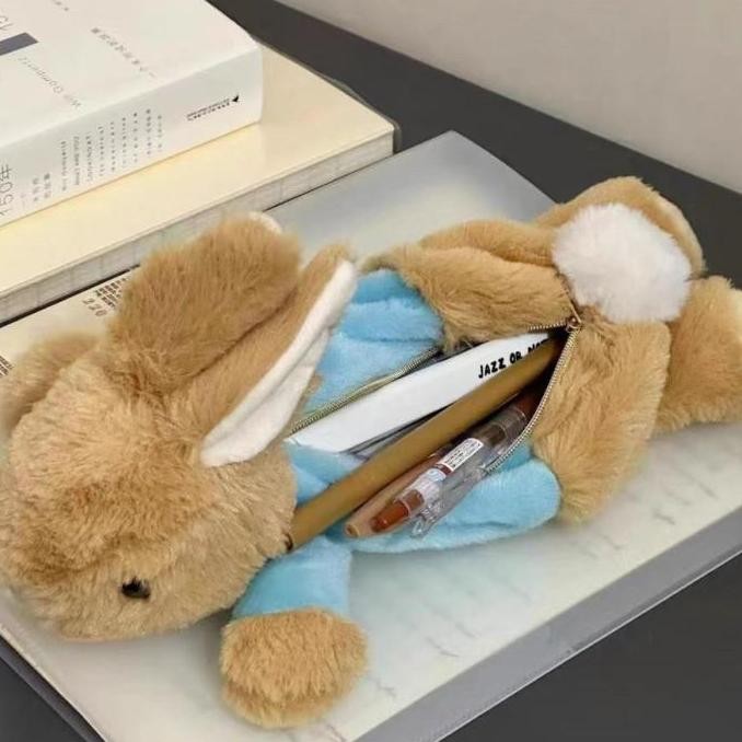 

Kotak Pensil Boneka Bulu Lucu Rabbit Bunny Edition Gwiyeo Pencil Case Stationery Bag Kawaii Doll New Stok
