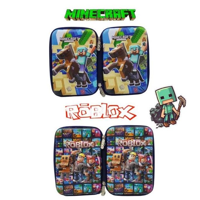 

Kotak Tempat Pensil Anak Cowok 3D Timbul Roblox Minecraft Games Hardcase Hard Case Tebal New Stok