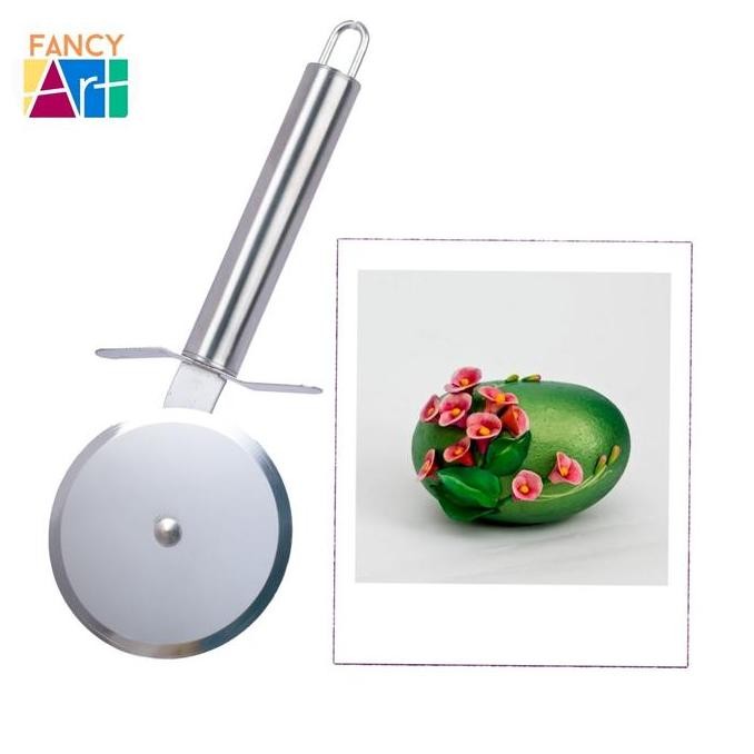 

Rotary Stainless Clay Round Cutter Pisau Potong Lingkaran