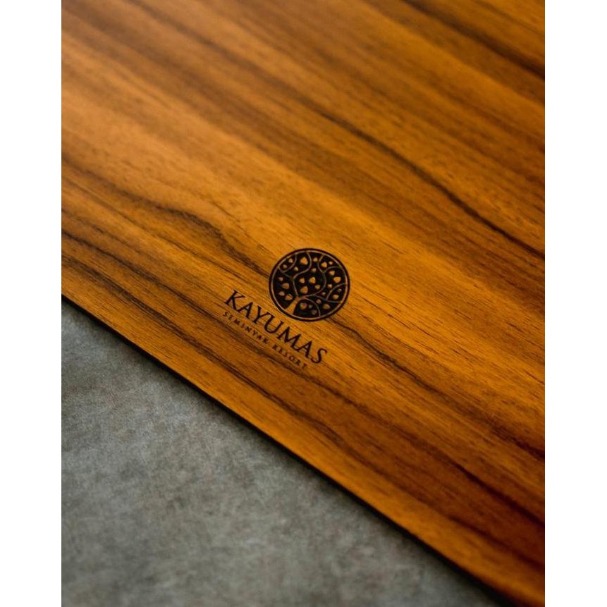 Wooden Menu Board Size A5 Custom Design Untuk Logo Dan Tulisan New Stok