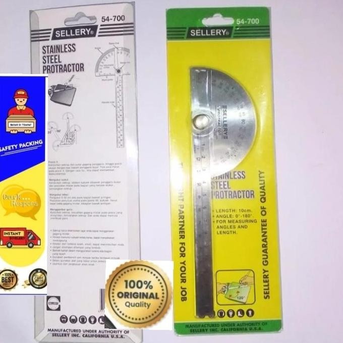 

Busur Derajat -Stainles Steel Y 54-700 Pengukur Sudut New Stok