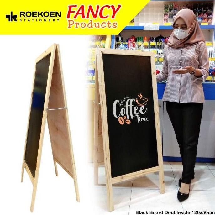 

Black Board Cafe -Papan Tulis Hitam Kapur Aesthetic Chalkboard New Stok
