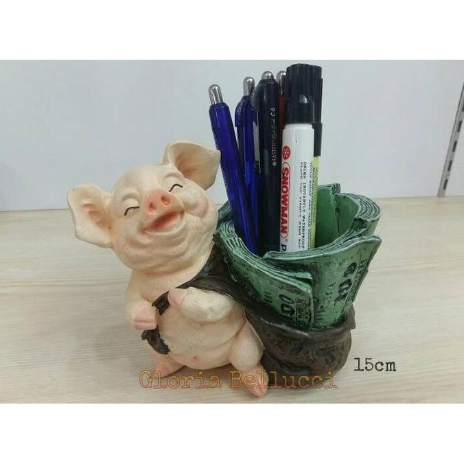 

Patung Pajangan Tempat Bolpen / Pensil / Spidol Dll