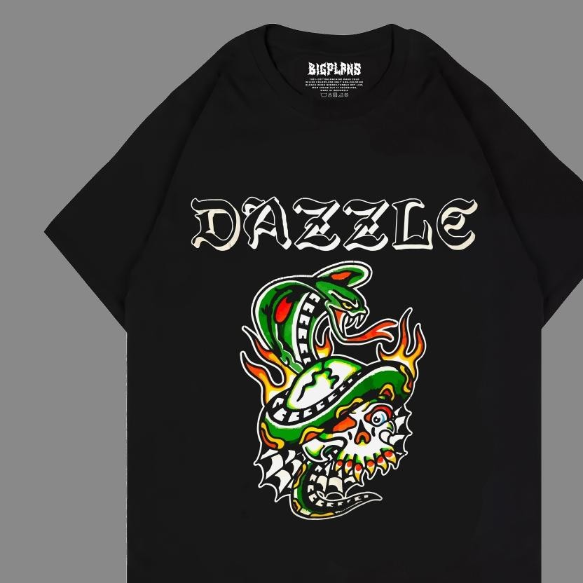 Promo Dazzle Snake Hijau Kill Tengkorak Kaos Band Dazzle Kaos Hardcore Kaos Band Kaos Punk