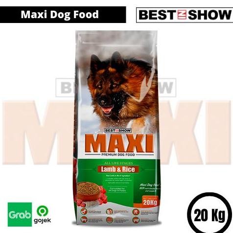 BEBAS ONGKIR - Maxi Dog Food 20 Kg Lamb & Rice
