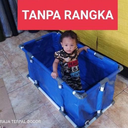 KOLAM TERPAL SLOT PIPA 100X50 T50 & T40 +DRAT PEMBUANGAN AIR DiM