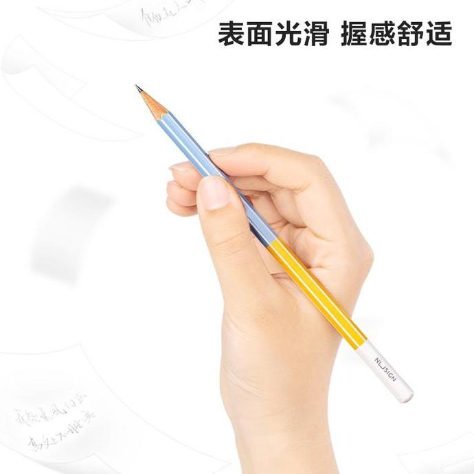 

Nusign Pensil 2B Kayu / 2B Graphite Pencil Hexagonal Barrel Black 10 Pcs Ns725-2B New Stok