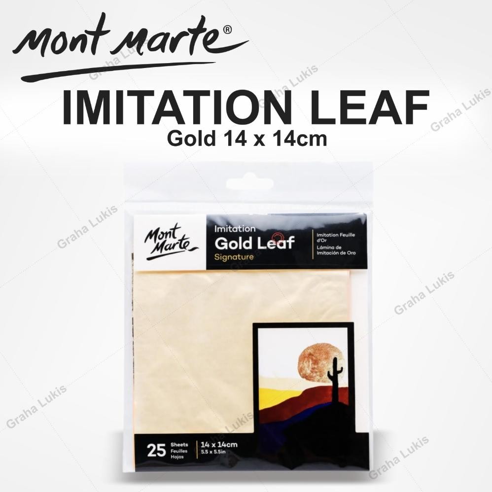 Mont Marte Imitation Gold Leaf / Kertas Foil Emas DiM