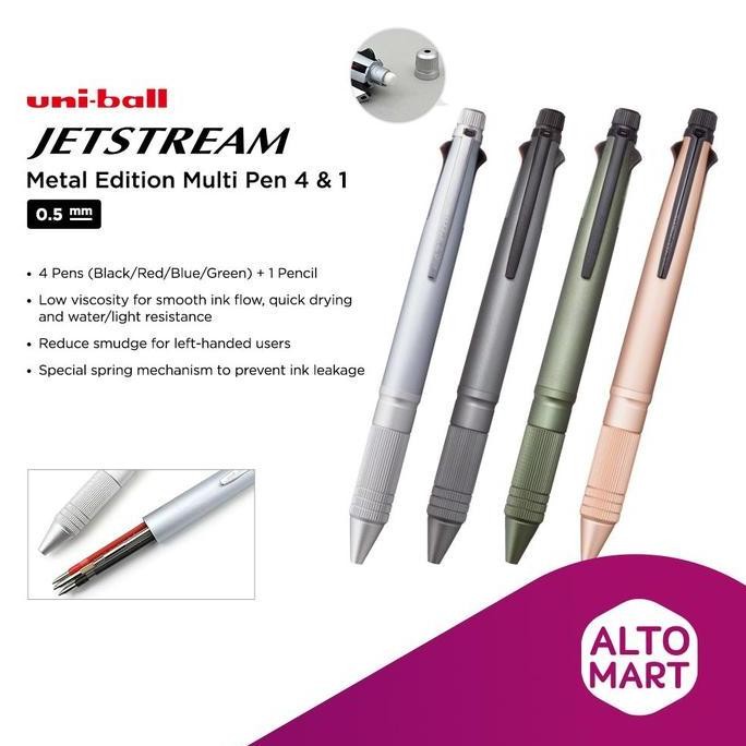 

Uni Ball JETSTREAM METAL Edition Multi Pen 4 & 1 0.5 mm Uniball