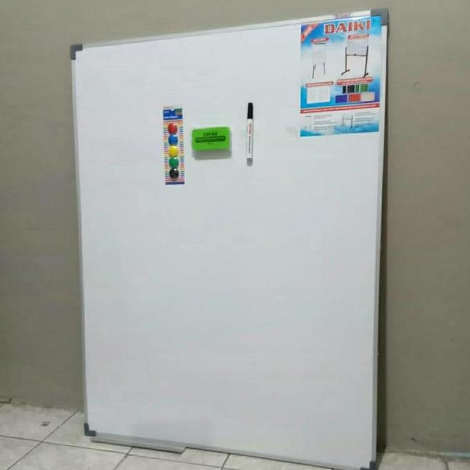 

Papan Tulis / Whiteboard Vertikal Daiki Magnetic Uk 90X120 Cm New Stok