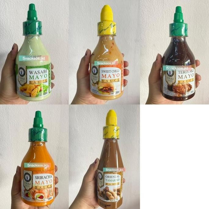 

THAI DANCER TERIYAKI MAYO SAUCE / WASABI / SRIRACHA / SWEET CHILI / ORIENTAL TAMARIND PASTE THAILAND