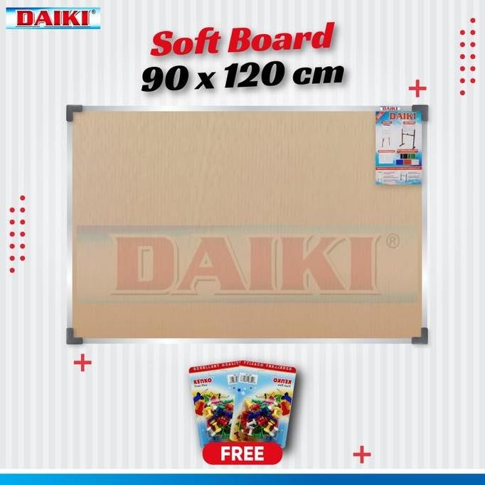 

Softboard / Cork Board Classic Daiki Gantung Uk 90X120 Cm New Stok