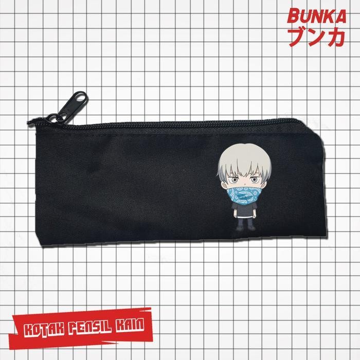 

EMS Pouch Tempat Pensil Anime Jujutsu Kaisen Street Murah Bahan Kain Souvenir Pernikahan Bisa Bayar Ditempat cod Hitam