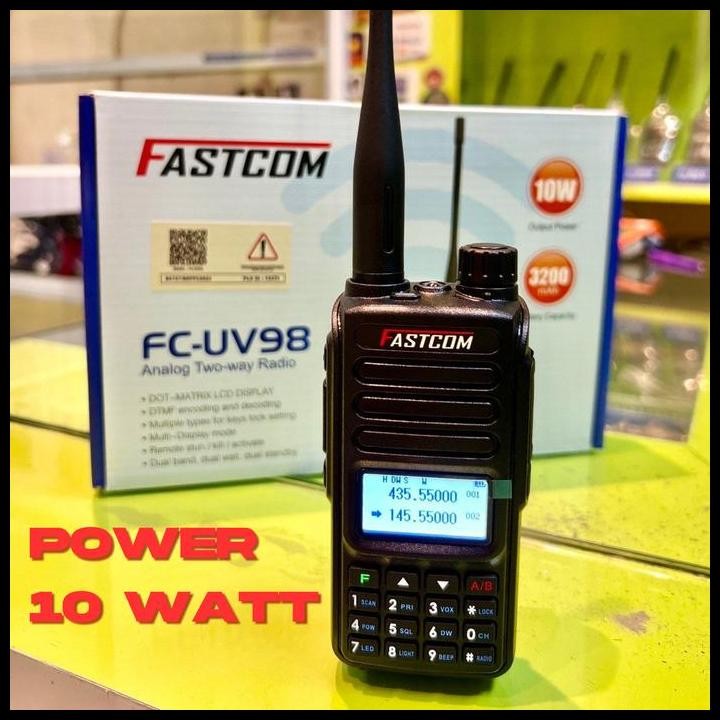 Terlaris HT Fastcom FC-UV98 dualband 10 watt Best Seller