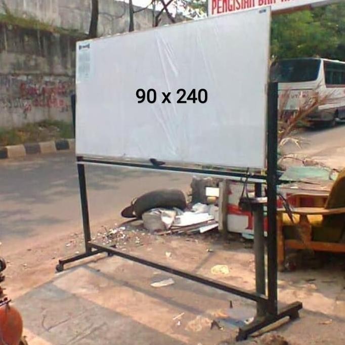 

TERBARU - Whiteboard 90 x 240 cm papan tulis kantor
