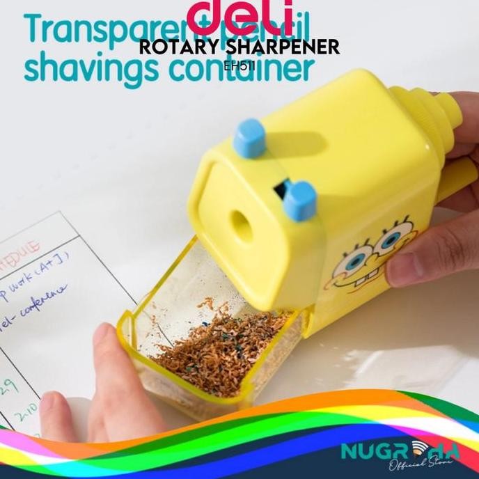 

Rautan Pensil Meja Deli Spongebob Eh511 Lucu Anak New Stok