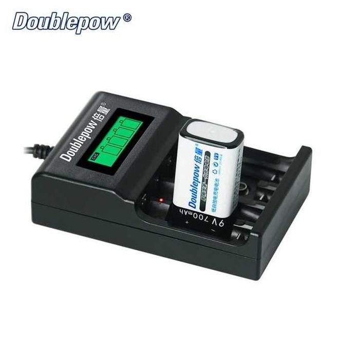 Doublepow Charger Baterai 1.2V & 9V Ni-Mh Ni-Cd Lithium Dp-Uk95