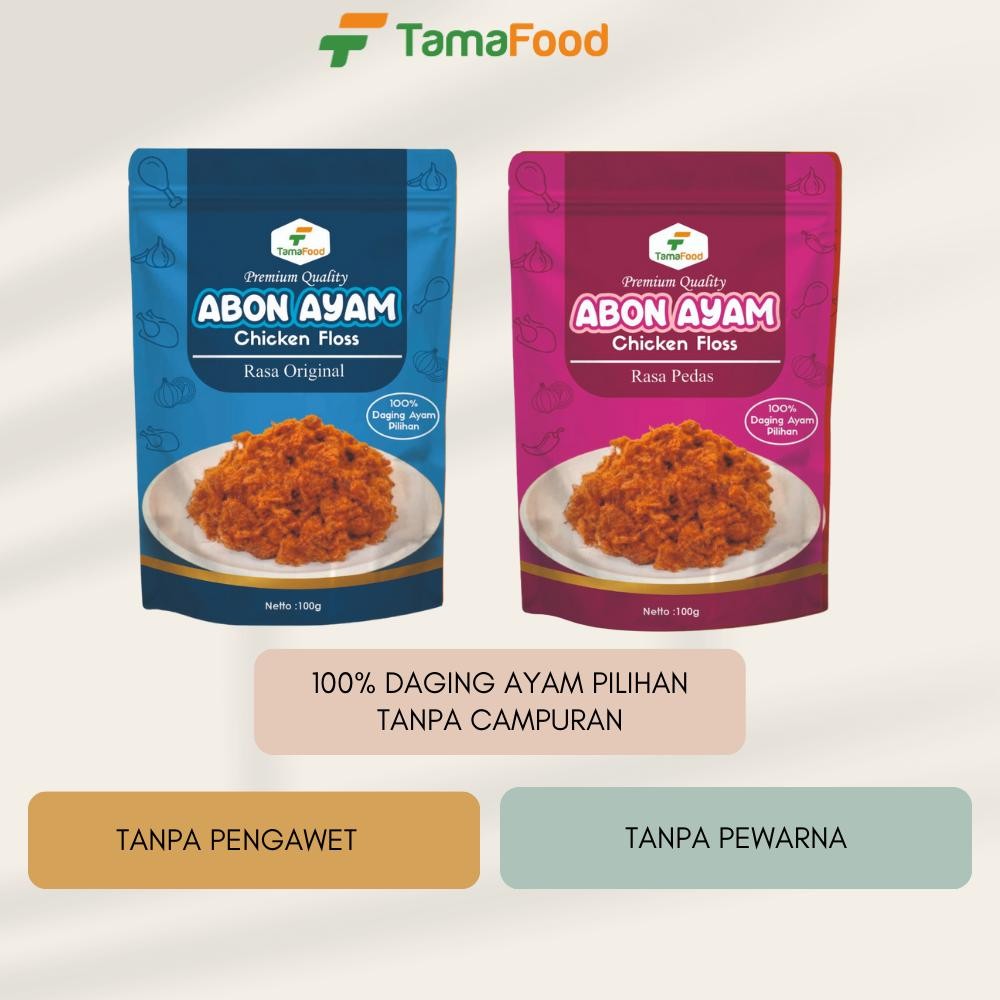 

[Promo..!!! Tamafood - Abon Ayam Rasa Original / Pedas 100Gram Tu-67