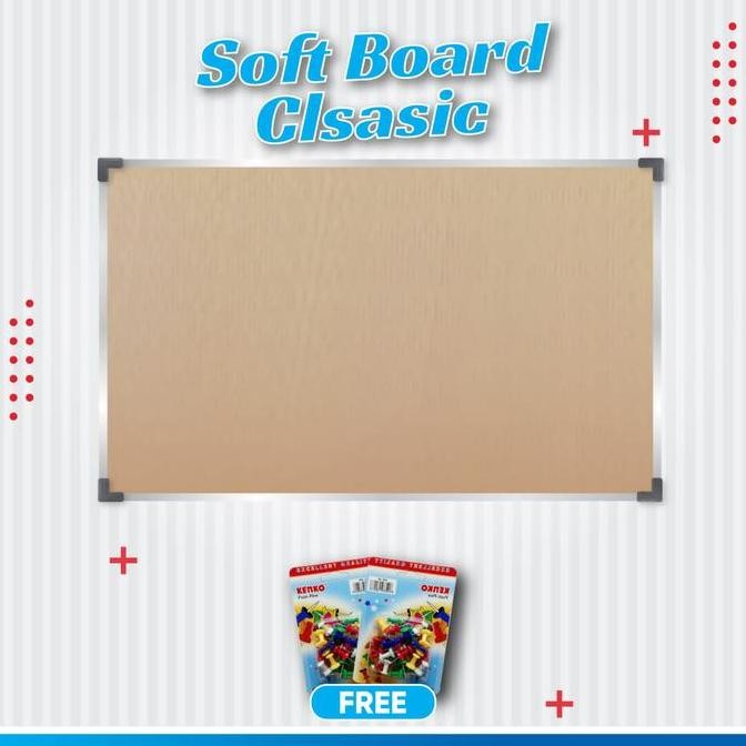 

NEW Softboard / papan mading classic hanger uk 60x90 Cm