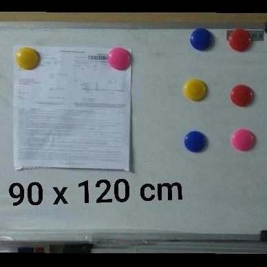 

Whiteboard Magnetik 90 X 120 Gantung New Stok