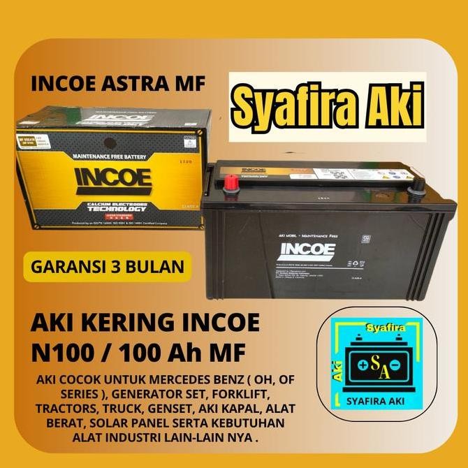 Aki Incoe Mf N100 Aki Untuk Truk, Genset, Aki Kapal, Alat Berat