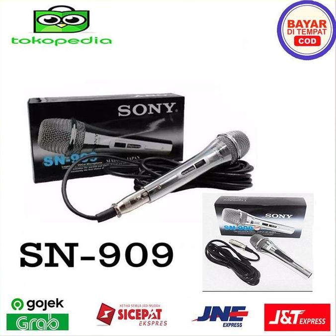 Sony SN-909 Microphone Kabel Karaoke - Mic Kabel Mix Audio Terbaru