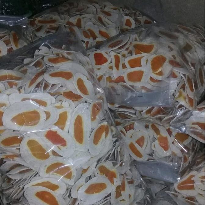 

Kerupuk Telur Asin Murni Bahan Dasar Telur Asin Berat Kemasan 2.5 Kg, Cemilan Gurih Snacks Camilan Food Makanan + (Free Kardus & Bubble Wrap)