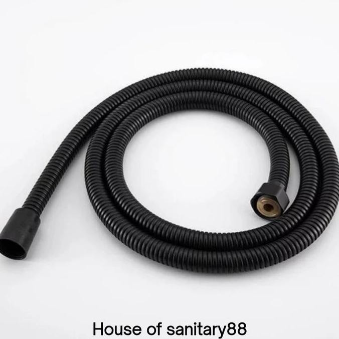 Selang Shower Stainless Hitam Panjang 150Cm/ Selang Shower Kamar Mandi Promo