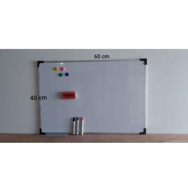 

Whiteboard Multi 40 X 60 Spidol H,B,M,Hapusan Magnet New Stok