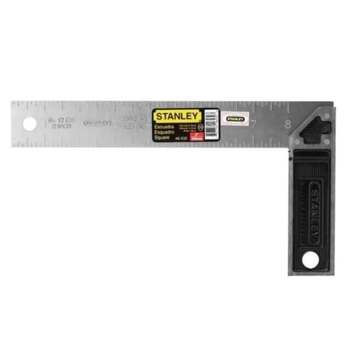 

Stanley Penggaris Siku Tukang 8" / 203 Mm Mistar Try Square New Stok