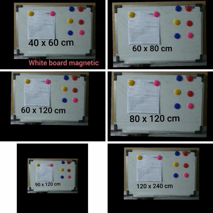 

White Board Magnetic 60X90 New Stok