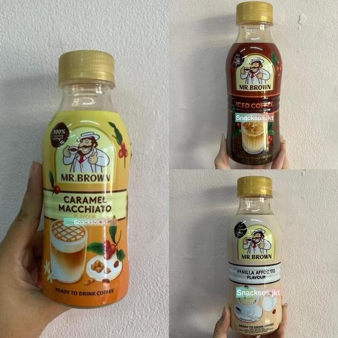 

MR. BROWN BOTTLE CARAMEL MACCHIATO / FRENCH VANILLA / ICED COFFE DRINK