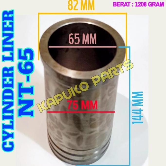 ready  NT 65 CYLINDER LINER 65MM MESIN DIESEL YANMAR
