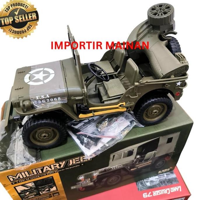 JJRC C8815 JEEP WILLYS military rc car crawler off-road full propo RTR Remote Control Toys murah