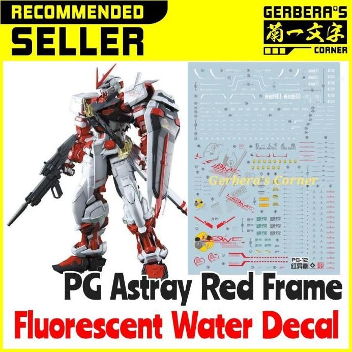 Fluorescent Water Decal PG Astray Red Frame Evo Studio