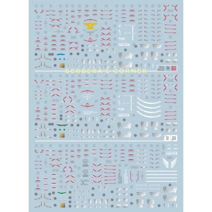 Fluorescent Water Decal RG Tallgeese I, II, III Evolution Studio