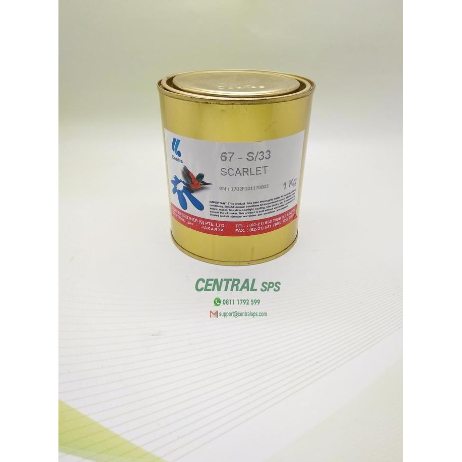 

Tinta Coates 67-S/33 Scarlet New Stok