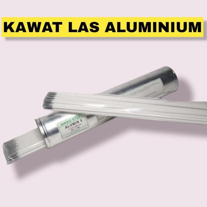 ready  KAWAT LAS ALUMINIUM LISTRIK 3.2mm (ALUMIN 5 NIKKO STEEL)