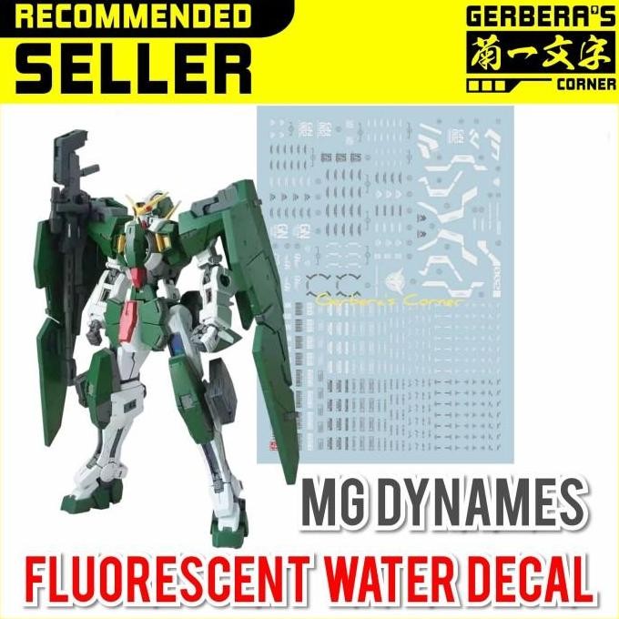 Fluorescent Water Decal MG Dynames Gundam Evolution Studio
