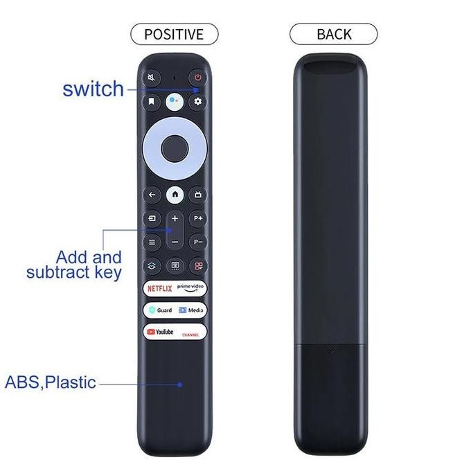 Remote TV TCL Smart TV TCL Bluetooth Google Assistan YouTube Netflix murah
